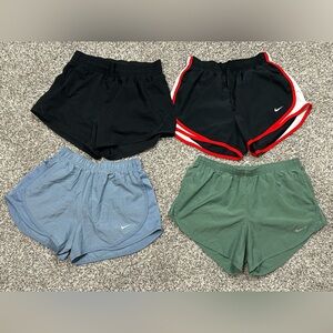 Nike Shorts Collection in Black, Red, Blue, and Green
